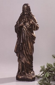 Statue de jardin de sacré coeur