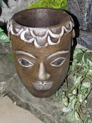 Pot à fleur avec face bouclette