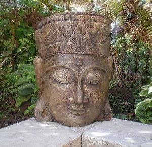 Statue de jardin Face de bouddha