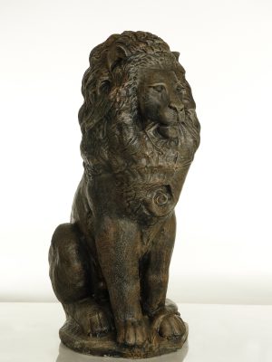 Statue de jardin grand lion assis
